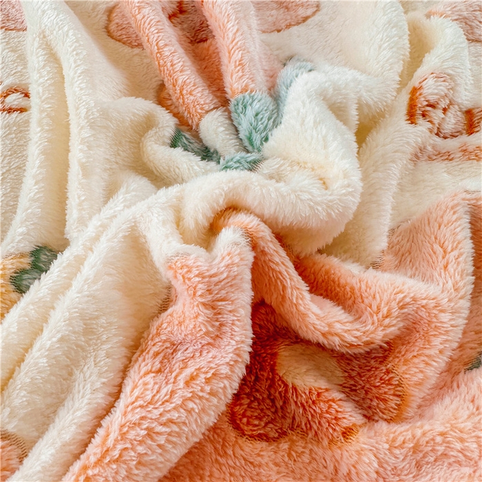 91家纺网 家纺一手货源 找家纺 喜居 喜居 2024新款雪花绒床笠印花牛奶绒床笠三件套单床笠 向阳花