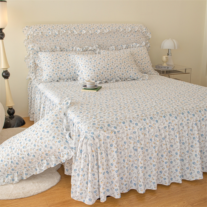 91家纺网 家纺一手货源 找家纺 十个点家纺 2024新款云锦棉印花晚秋系列床头罩 繁花似锦