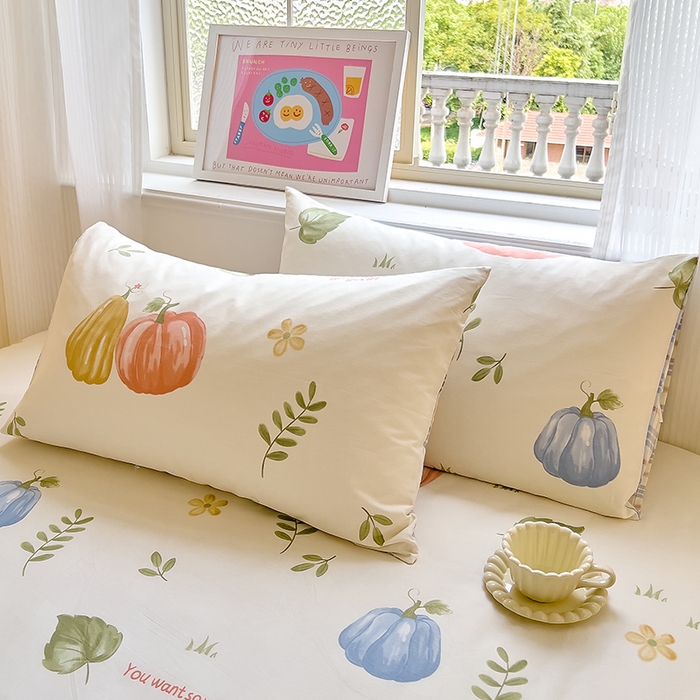 91家纺网 家纺一手货源 找家纺 拾物记 2024新款全棉喷气12868枕套 楠得遇见