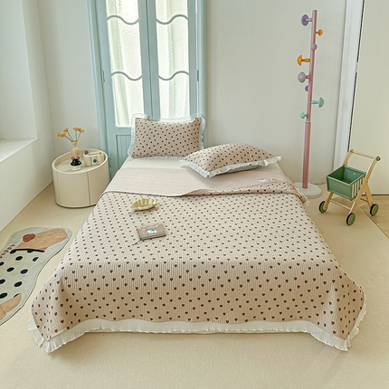 91家纺网 家纺一手货源 找家纺 （总）源舜家纺 2025新款水洗双层纱床盖