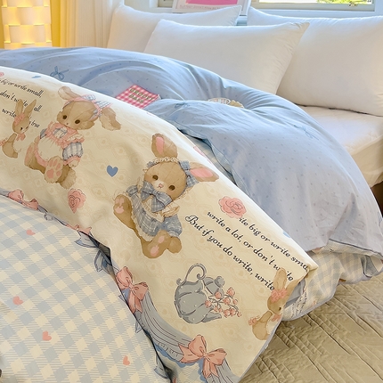 91家纺网 家纺一手货源 找家纺 （总）拾物记 2024新款A类12868全棉喷气被套-第二批