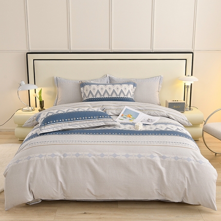 91家纺网 家纺一手货源 找家纺 （总）润淳 2025全棉正宗13376四件套精梳棉印花纯棉三件套13372全棉四件套