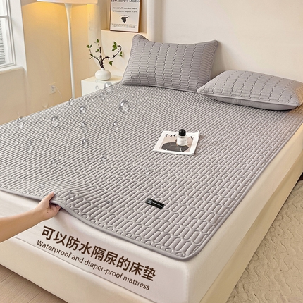 91家纺网 家纺一手货源 找家纺 （总）恒尚居 2024爆款防水床垫床褥床护垫原棉大豆夹棉护垫软床垫-四季跑量款
