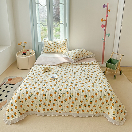 91家纺网 家纺一手货源 找家纺 （总）源舜家纺 2025新款水洗双层纱床盖