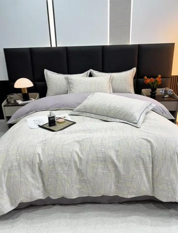 91家纺网 家纺一手货源 找家纺 优品阁 2024新款亲肤舒适全棉磨毛四件套学生三件套系列 暮光