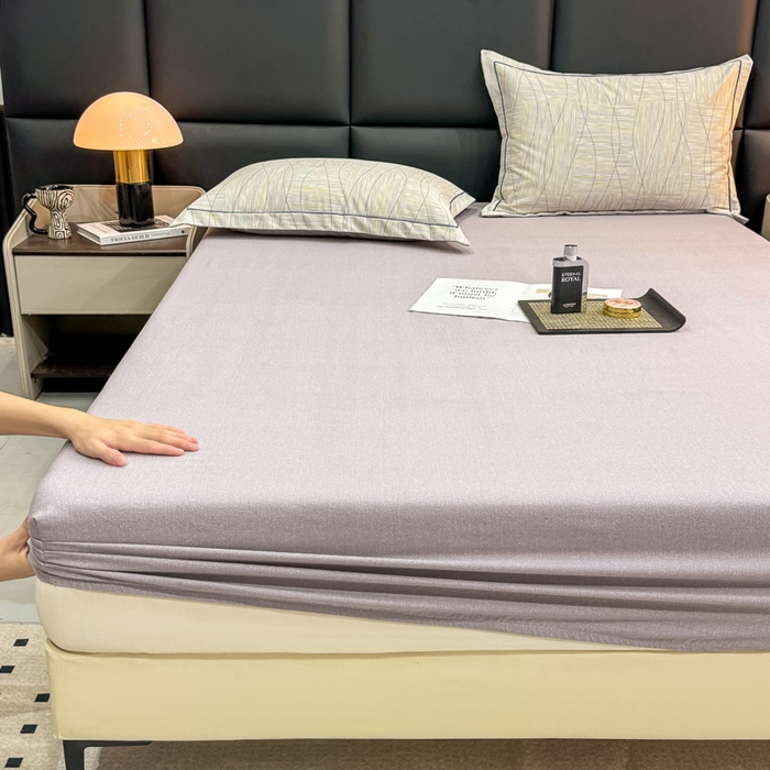 91家纺网 家纺一手货源 找家纺 优品阁 2024新款全棉磨毛四件套单品系列-单床笠暮光