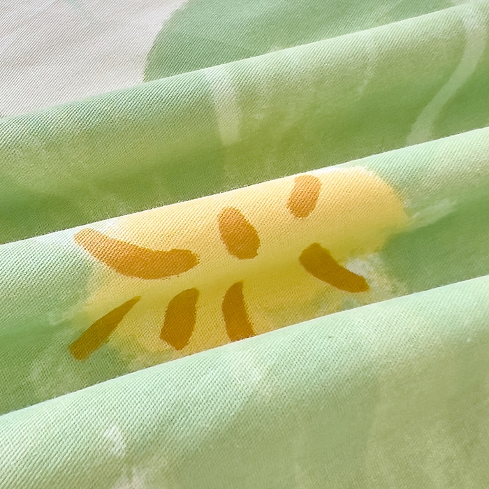 91家纺网 家纺一手货源 找家纺 拾物记 2024新款A类12868全棉喷气床笠 半夏花语