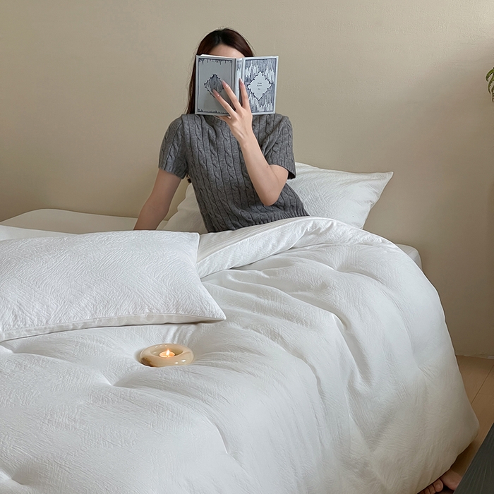 91家纺网 家纺一手货源 找家纺 梦享生活 2024新款全棉三层提花秋冬被芯 提花积木肌理被芯