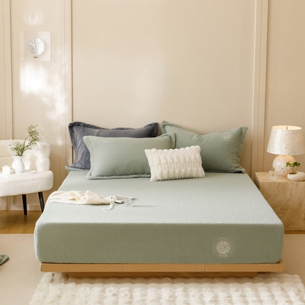 91家纺网 家纺一手货源 找家纺 （总）金奇达 2024秋冬新品保暖加厚绒类多莉羊绒床笠三件套-【多莉羊绒】