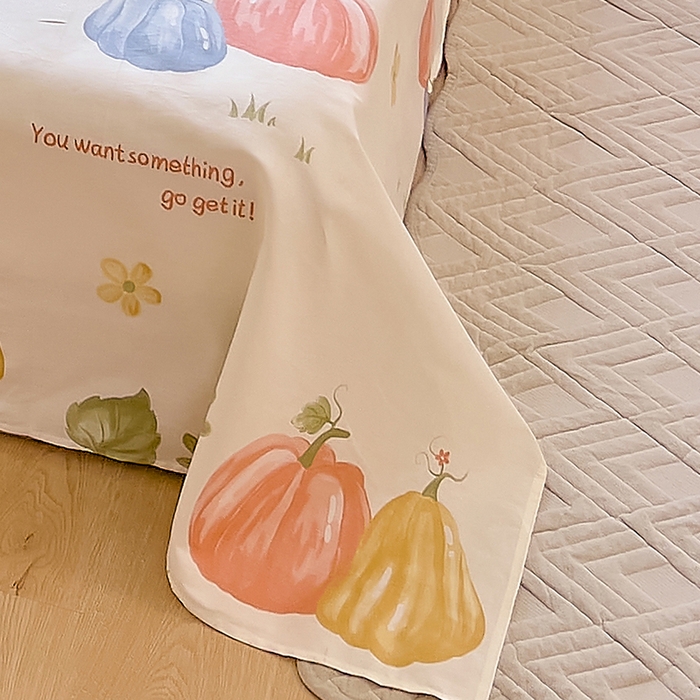 91家纺网 家纺一手货源 找家纺 拾物记 2024新款全棉喷气12868床单 楠得遇见