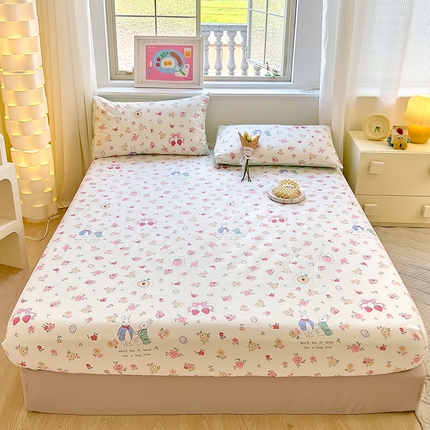 拾物记 2024新款A类12868全棉喷气床笠 如茵小兔