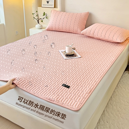 91家纺网 家纺一手货源 找家纺 （总）恒尚居 2024爆款防水床垫床褥床护垫原棉大豆夹棉护垫软床垫-四季跑量款