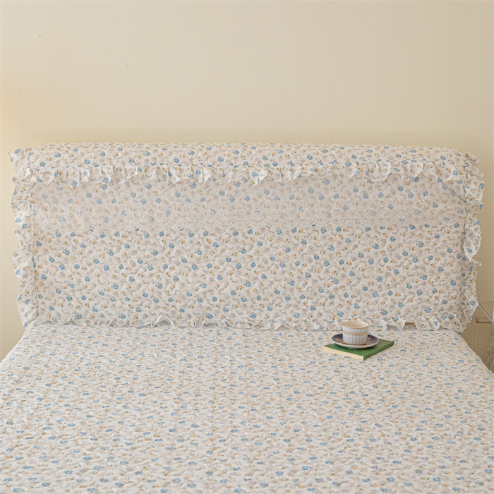 91家纺网 家纺一手货源 找家纺 十个点家纺 2024新款云锦棉印花晚秋系列床头罩 繁花似锦