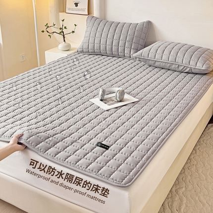 91家纺网 家纺一手货源 找家纺 恒尚居 2024爆款防水床垫床褥床护垫原棉大豆夹棉护垫软床垫-四季跑量款 爱格-星灰