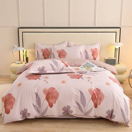 91家纺网 家纺一手货源 找家纺 （总）润淳 2025全棉正宗13376四件套精梳棉印花纯棉三件套13372全棉四件套