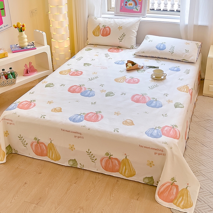 91家纺网 家纺一手货源 找家纺 拾物记 2024新款全棉喷气12868床单 楠得遇见