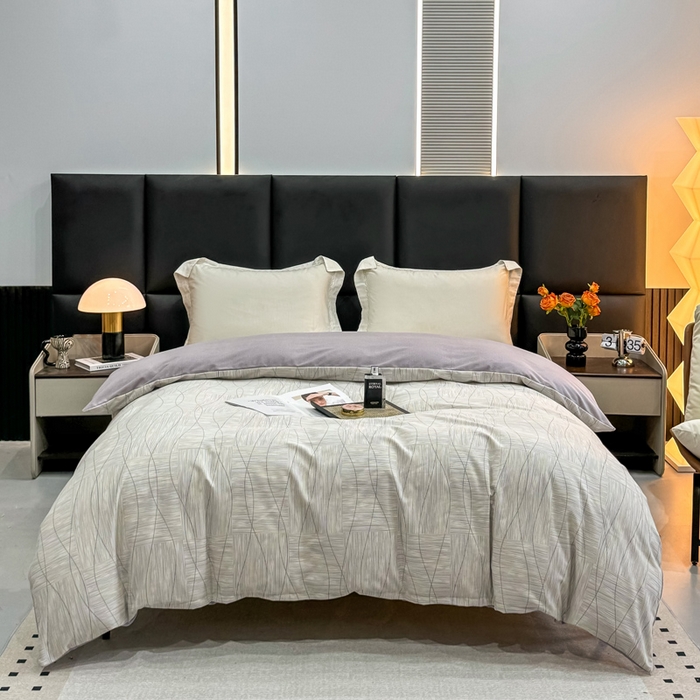 91家纺网 家纺一手货源 找家纺 优品阁 2024新款亲肤舒适全棉磨毛四件套学生三件套系列 暮光