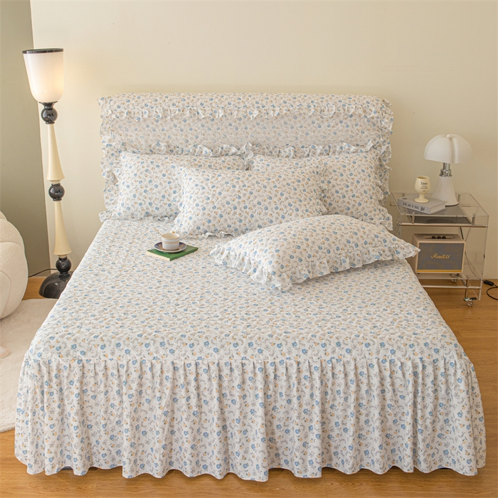 91家纺网 家纺一手货源 找家纺 十个点家纺 2024新款云锦棉印花晚秋系列床头罩 繁花似锦