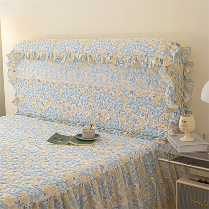 十个点家纺 2024新款云锦棉印花晚秋系列床头罩 晚秋