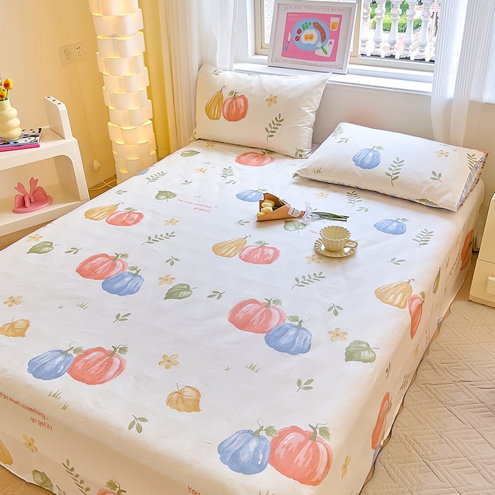 91家纺网 家纺一手货源 找家纺 拾物记 2024新款全棉喷气12868床单 楠得遇见