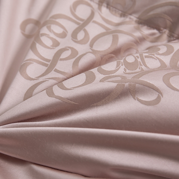 91家纺网 家纺一手货源 找家纺 静若居2024新款羽绒被壳高精密真丝提花羽绒被壳单层防绒婚庆款 粉色