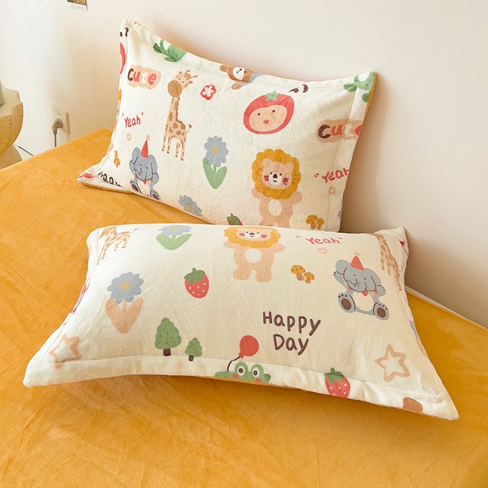 91家纺网 家纺一手货源 找家纺 大柏树 2025新款A类高克重亲肤舒适牛奶绒印花四件套-四件套可定制 布拉乐园