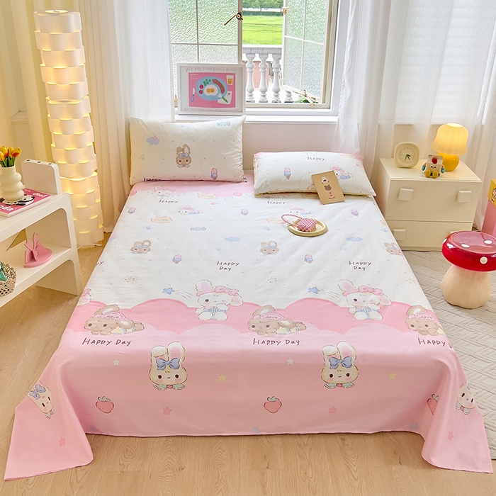 91家纺网 家纺一手货源 找家纺 拾物记 2024新款全棉喷气12868床单 茜茜公主