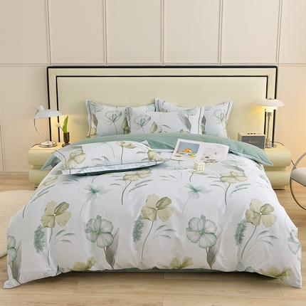 91家纺网 家纺一手货源 找家纺 （总）润淳 2025全棉正宗13376四件套精梳棉印花纯棉三件套13372全棉四件套