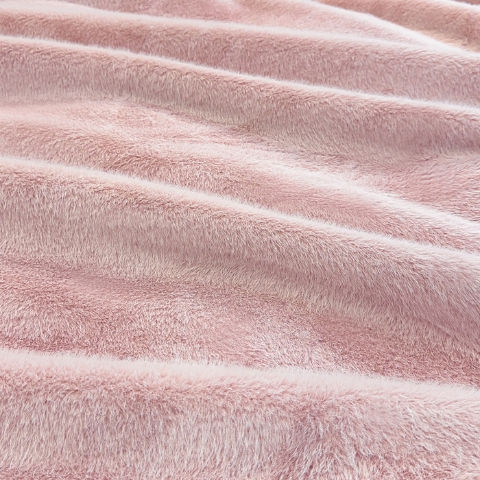 91家纺网 家纺一手货源 找家纺 2025新款纯色仿貂绒双面绒宝宝绒多功能休闲毯子办公室卧室复合毯子 粉色