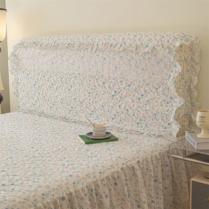 十个点家纺 2024新款云锦棉印花晚秋系列床头罩 富贵小花