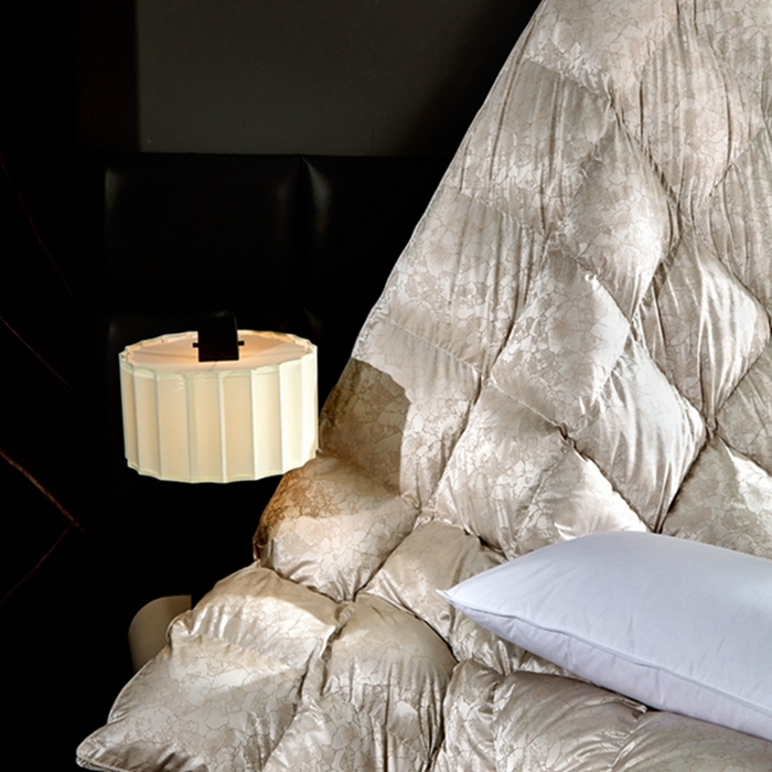 91家纺网 家纺一手货源 找家纺 静若居 2024新款羽绒被壳高精密真丝提花羽绒被壳单层防绒婚庆款 香槟