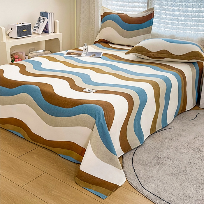 91家纺网 家纺一手货源 找家纺 丝芙妮家居（原乐视家纺） 2024新款全棉磨毛多规格AB版单品套件系列（第二波）--单床单及三件套 格雷