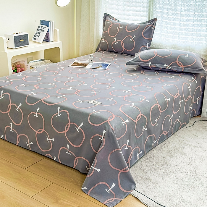 91家纺网 家纺一手货源 找家纺 丝芙妮家居（原乐视家纺） 2024新款全棉磨毛多规格AB版单品套件系列（第二波）--单床单及三件套 秋果