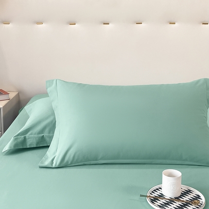 91家纺网 家纺一手货源 找家纺 （总）DC 2024新款全棉磨毛纯色拼色系列枕套