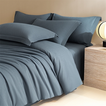 91家纺网 家纺一手货源 找家纺 （总）DC 2024新款全棉磨毛纯色系列四件套