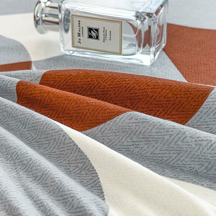 91家纺网 家纺一手货源 找家纺 丝芙妮家居（原乐视家纺） 2024新款全棉磨毛多规格AB版单品套件系列（第二波）--单床单及三件套 洛可-橙