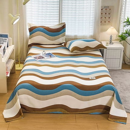 丝芙妮家居（原乐视家纺） 2024新款全棉磨毛多规格AB版单品套件系列（第二波）--单床单及三件套 格雷