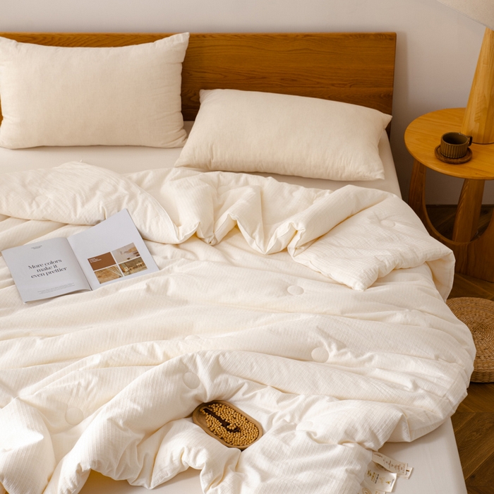 91家纺网 家纺一手货源 找家纺 （总）德芙家纺 2024新款A类全棉提花不染系列被子20%大豆纤维冬被春秋被被子被芯