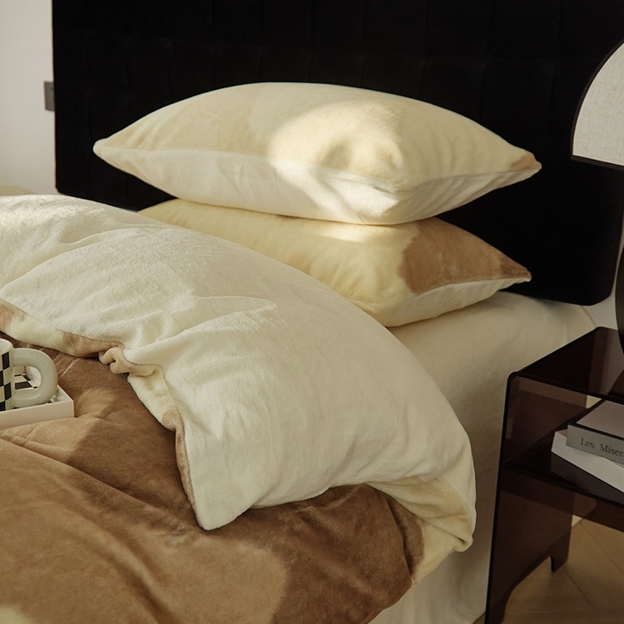 91家纺网 家纺一手货源 找家纺 时光里 2024新款牛奶绒四件套--梦境 梦境-咖