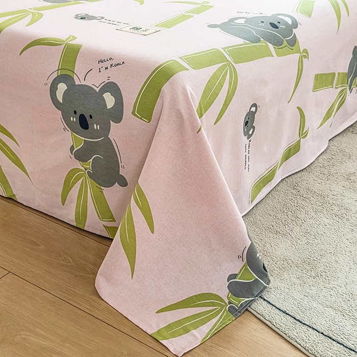 91家纺网 家纺一手货源 找家纺 丝芙妮家居（原乐视家纺） 2024新款全棉磨毛多规格AB版单品套件系列（第二波）--单床单及三件套 考拉