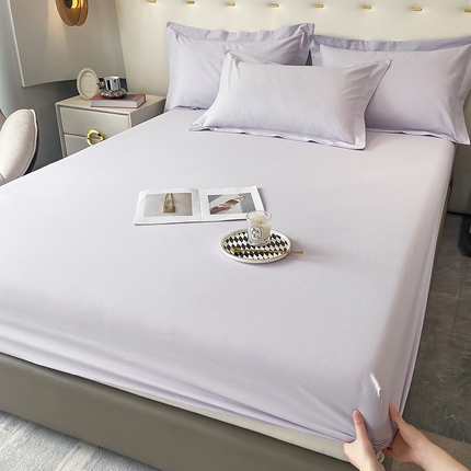 91家纺网 家纺一手货源 找家纺 （总）DC 2024新款全棉磨毛纯色拼色系列床笠