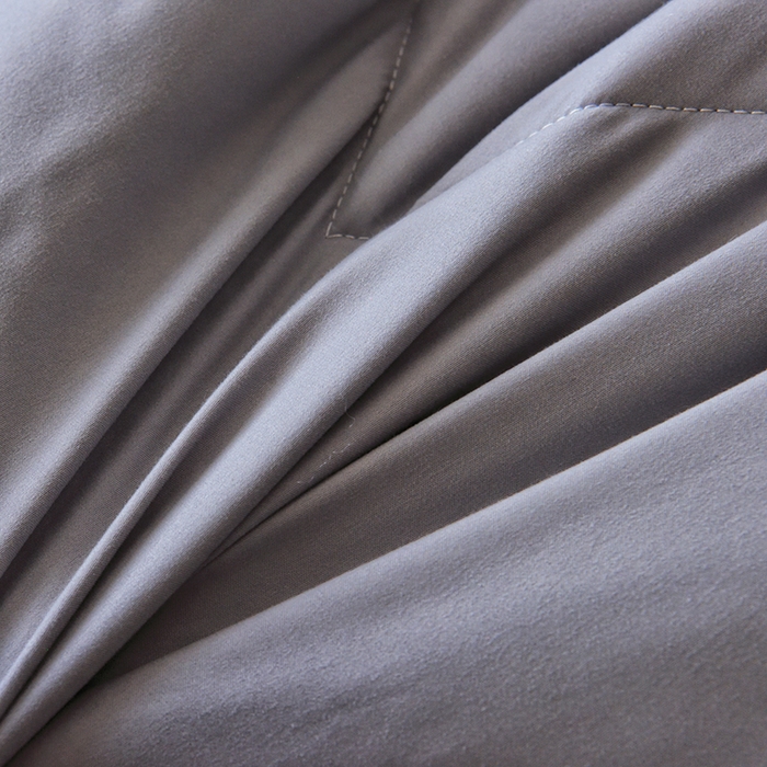 91家纺网 家纺一手货源 找家纺 德芙家纺 2024新款德芙双胎被被拉链款磨毛斜格二合一子母被被子被芯 斜格-灰