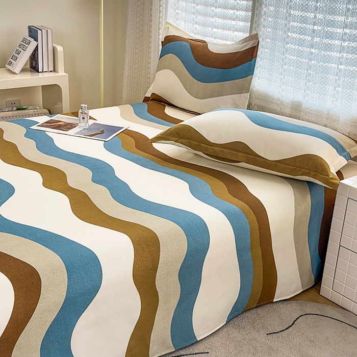 91家纺网 家纺一手货源 找家纺 丝芙妮家居（原乐视家纺） 2024新款全棉磨毛多规格AB版单品套件系列（第二波）--单床单及三件套 格雷