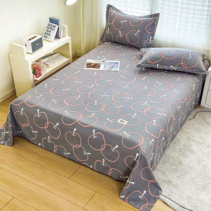 91家纺网 家纺一手货源 找家纺 丝芙妮家居（原乐视家纺） 2024新款全棉磨毛多规格AB版单品套件系列（第二波）--单床单及三件套 秋果