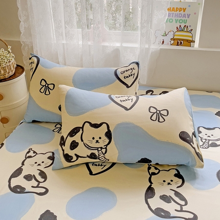 91家纺网 家纺一手货源 找家纺 （总）极梦家纺（支持定制） 2025新款芦荟棉印花枕套单枕套