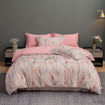 91家纺网 家纺一手货源 找家纺 （总）2024新款全棉加厚长绒棉数码印花四件套