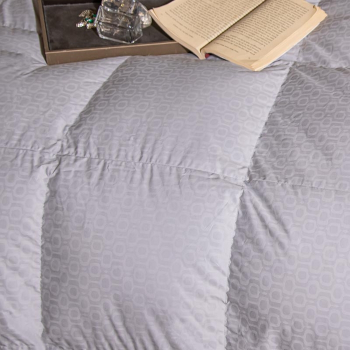 91家纺网 家纺一手货源 找家纺 绒研羽绒 2025新款95白鹅绒子母被子被芯 灰色