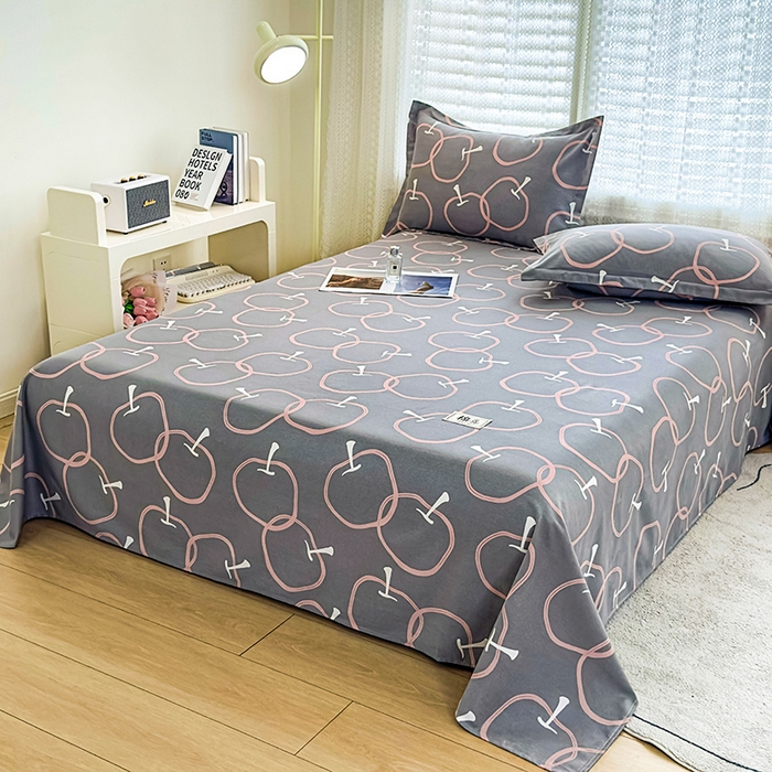 91家纺网 家纺一手货源 找家纺 丝芙妮家居（原乐视家纺） 2024新款全棉磨毛多规格AB版单品套件系列（第二波）--单床单及三件套 秋果