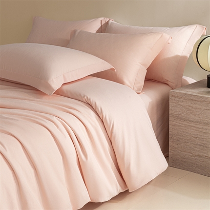 91家纺网 家纺一手货源 找家纺 （总）DC 2024新款全棉磨毛纯色系列四件套