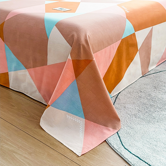 91家纺网 家纺一手货源 找家纺 丝芙妮家居（原乐视家纺） 2024新款全棉磨毛多规格AB版单品套件系列（第二波）--单床单及三件套 焕光